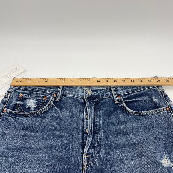 New GRLFRND Jeans Karolina High Waist Size 32 Skinny Raw Hem Crop Button Fly - Picture 10 of 14